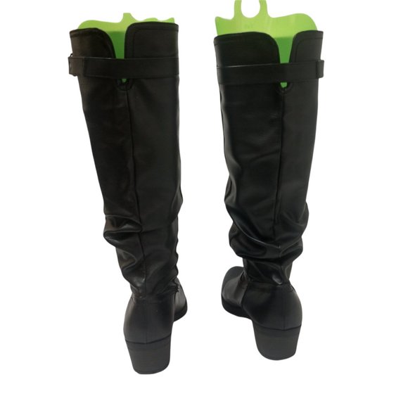 Time and Tru Leather Slouch Tall Boots Size 10 - Picture 9 of 14